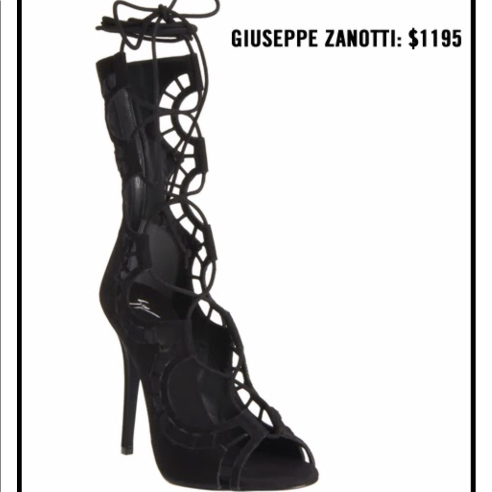 Giuseppe Zanotti lace up Suede gladiator heels